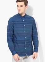 Blue Saint Navy Blue Casual Shirt