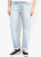 Burton Blue Solid Comfort Fit Jeans