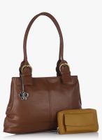 Butterflies Brown Handbag