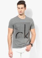Calvin Klein Jeans Grey Round Neck T-Shirt