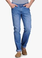 Canary London Light Blue Mid Rise Regular Fit Jeans