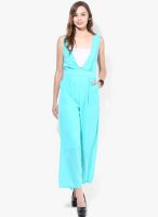 Code by Lifestyle Green Solid Jumpsuits