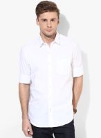 ColorPlus White Regular Fit Casual Shirt