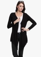 Color Cocktail Full Sleeve Black Waterfall Shrug