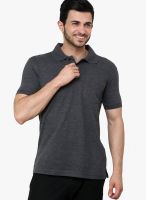 Cotton County Premium Dark Grey Solid Polo T-Shirts