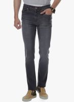 Cotton County Premium Washed Dark Grey Slim Fit Jeans