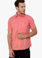 Crimsoune Club Pink Slim Fit Casual Shirt