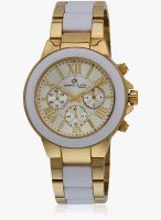 Daniel Klein Dk10203-3 Two Tone /Silver Analog Watch