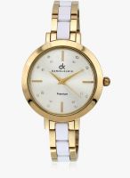 Daniel Klein Dk10251-3 Two Tone /White Analog Watch