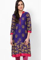 Divina Purple Printed Kurtis