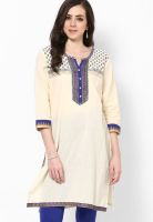 Entropy Cotton Cream Kurti