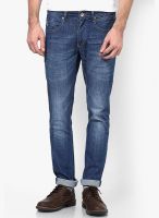 FREECULTR Navy Blue Skinny Fit Jeans