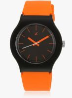 Fastrack Nd9915pp27j Orange/Black Analog Watch