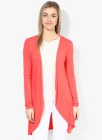 Femella Pink Solid Shrug