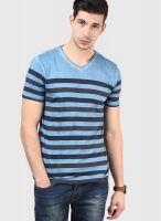 Forca By Lifestyle Blue V Neck T-Shirt