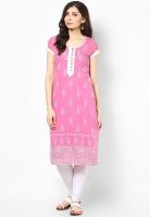 G Pink Printed Kurta