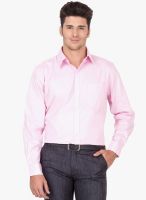 Jogur Solid Pink Formal Shirt