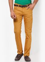 John Players Mustard Yellow Low Rise Skinny Fit Jeans