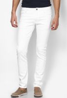John Players White Skinny Fit Jeans
