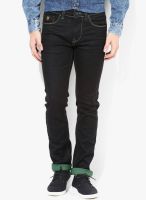 KILLER Black Mid Rise Skinny Fit Jeans