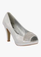 Kielz Silver Peep Toes