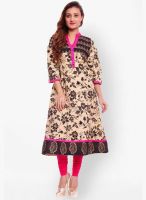 Kurti'S Brown Printed Kurtis