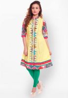 Kurti'S Yellow Printed Kurtis