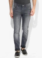 Lee Dark Grey Washed Skinny Fit Jeans (Bruce)