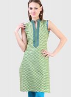 Libas Green Printed Kurta