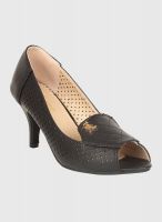 Lovely Chick Black Peep Toes