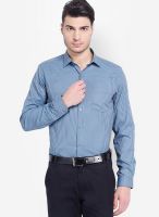 Mark Taylor Blue Check Slim Fit Formal Shirt