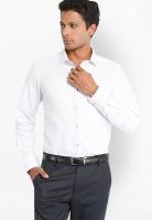 Mark Taylor Solid White Formal Shirt