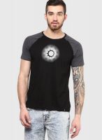 Marvel Black Printed Round Neck T-Shirts