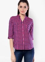 Meira Checked Pink Shirt