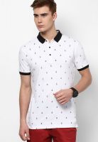 Monteil & Munero White Printed Polo T-Shirts