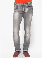 Mufti Washed Grey Skinny Fit Jeans