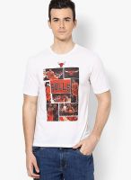 NBA Derrick Rose Bulls White Round Neck T-Shirt