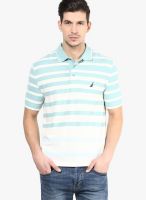 Nautica Aqua Blue Polo T-Shirt