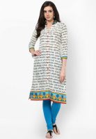 Prakhya Cream Printed Kurta