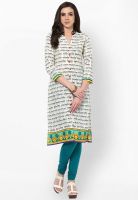 Prakhya Cream Printed Kurta