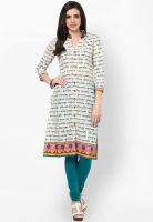 Prakhya Cream Printed Kurta