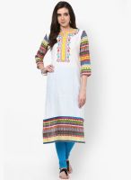 Prakhya Yellow Printed Kurta