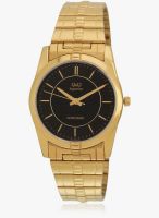 Q&Q H018-201-Sor Golden/Black Analog Watch