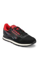 Reebok Cl Leather Vintage Lp Black Running Shoes