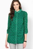 Rena Love Green Embroidered Shirt