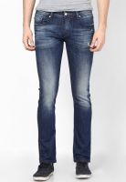 Rookies Blue Low Rise Slim Fit Jeans