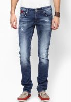 Rookies Blue Low Rise Slim Fit Jeans