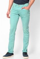 Rookies Green Slim Fit Jeans