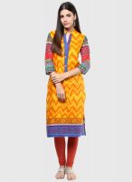 Shree Yellow Printed Kurta