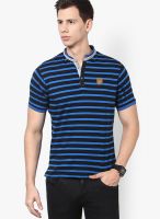 Spykar Blue Polo T-Shirt